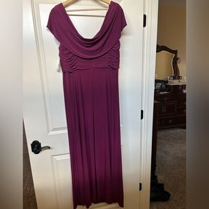 Burgundy, formal gown 14